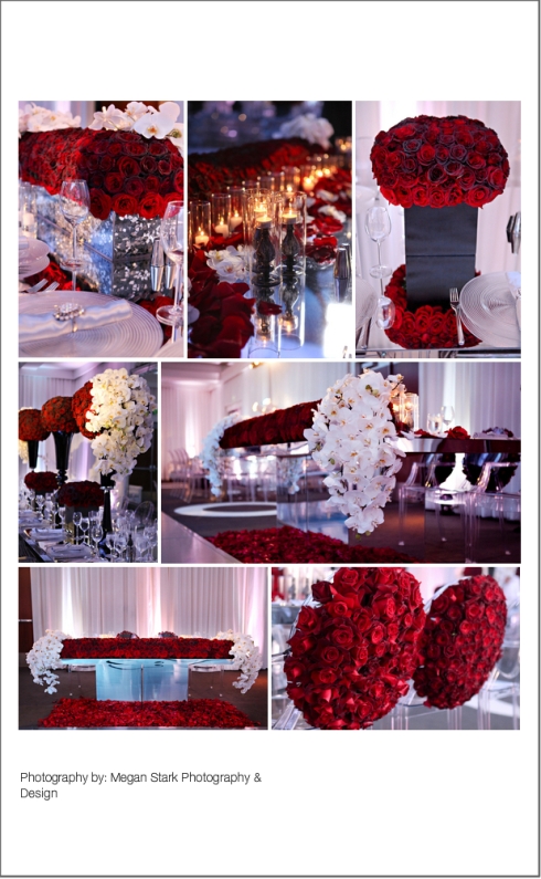 Talk about Red Roses This is a to die for wedding reception