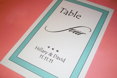 Looking for Table Number cards for your wedding or event